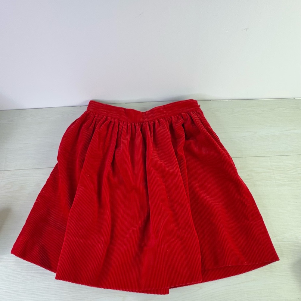 Women's Vintage Ralph Lauren red corduroy skirt size 2